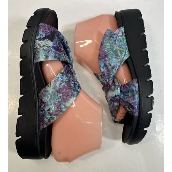 Alegria Sandals Fabric Twist Mylee Itchycoo Adjustable Size 38 8-8.5 - Picture 13 of 16